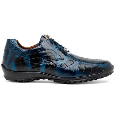 Marco Di Milano Vulcan Rustic Blue Alligator Sneakers 1 VULCAN_ALLIGATOR_RUSTIC BLUE_8  - from alligatorwarehouse.com