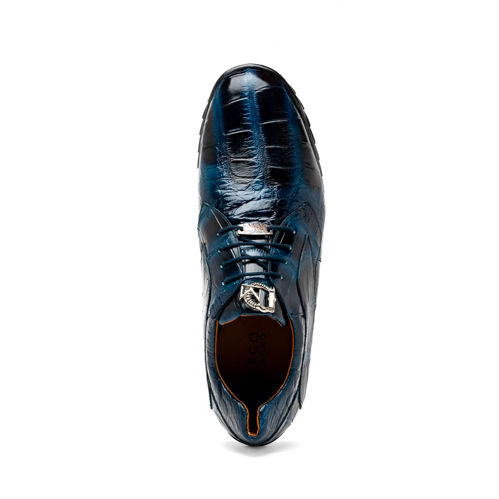 Marco Di Milano Vulcan Alligator Sneakers Blue