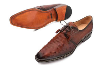 Tillson Ostrich Brandy By Mezlan Made In Spain Brand 4   - from alligatorwarehouse.com