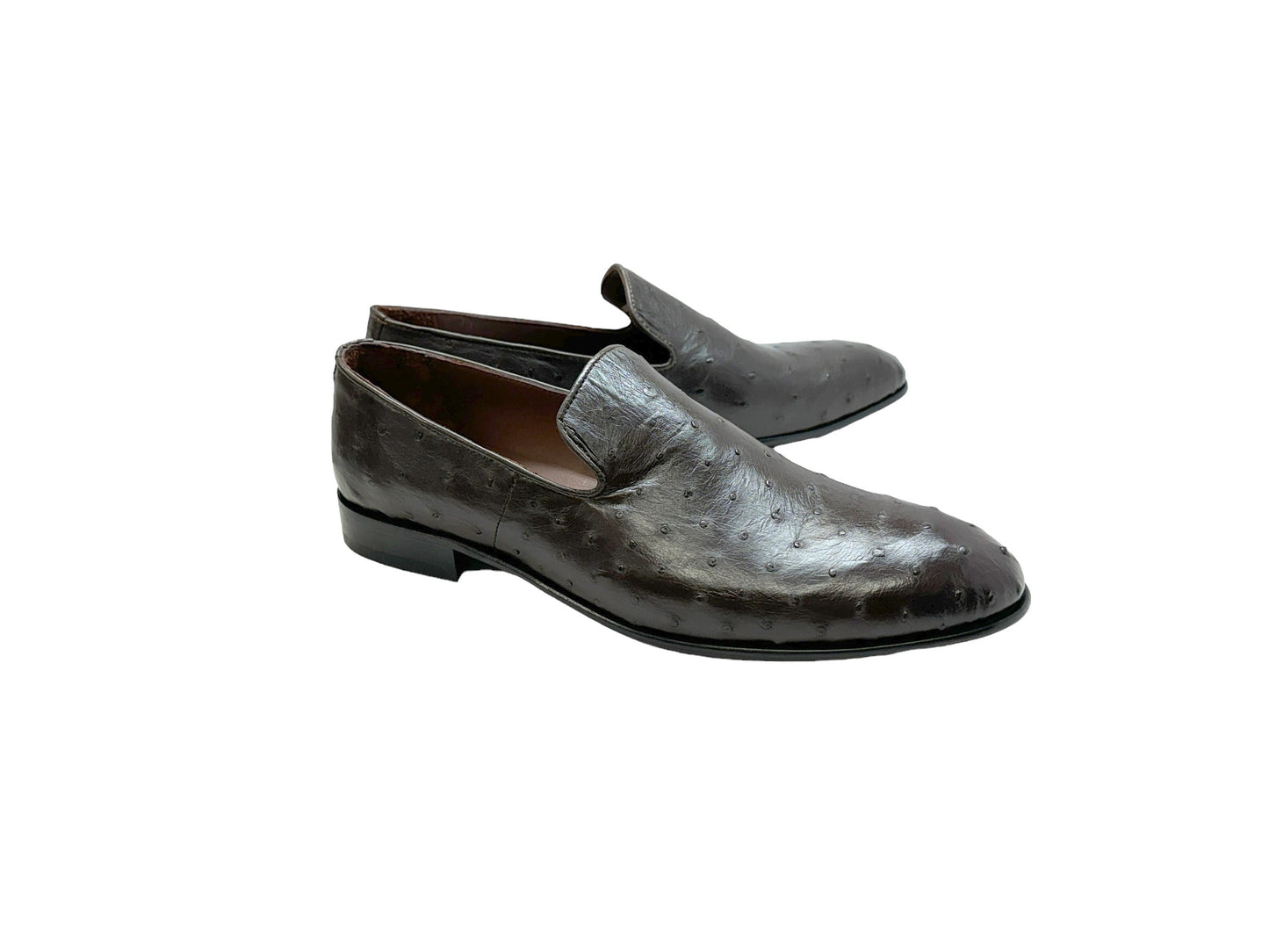 P000507 - Warren Ostrich Loafer- Brown