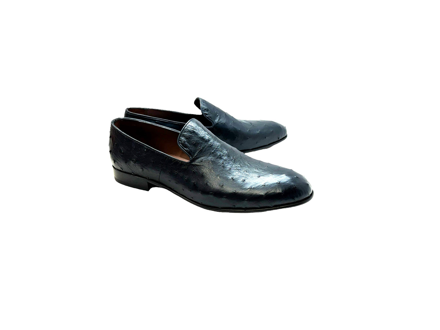 P000508 - Warren Ostrich Loafer- Navy