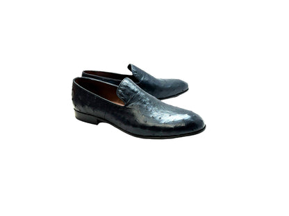P000508 - Warren Ostrich Loafer- Navy