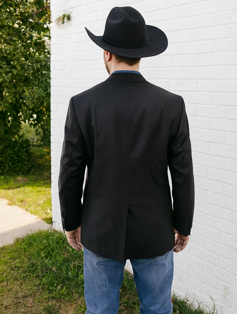 Western Blazer - Saco Para Hombre - Cowboy Blazer in Black Color 2   - from alligatorwarehouse.com
