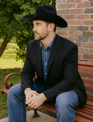 Western Blazer - Saco Para Hombre - Cowboy Blazer in Black Color