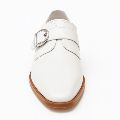 Mens Carrucci Classic Leather Fade Single D-Buckle Monk Strap Dress Shoe in Chestnut 64   - from alligatorwarehouse.com