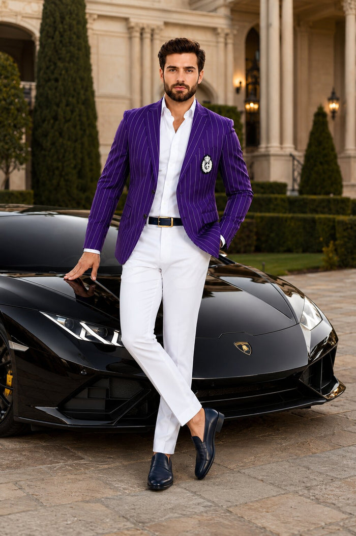 Mens Blazer With White Pants Party Blazer