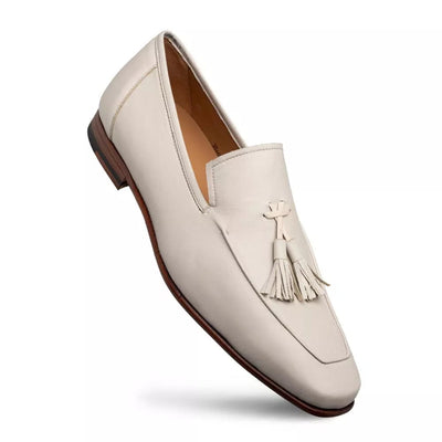 Mezlan Javea Bone Classic Tassel Loafer 2   - from alligatorwarehouse.com