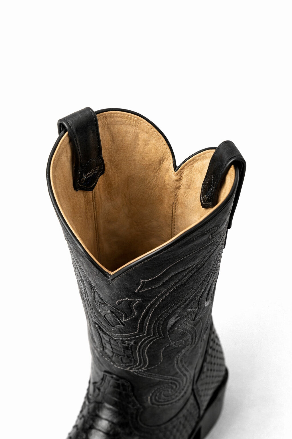 Men's Wild West Python Skin Yellow Gold J Toe Boots 29957