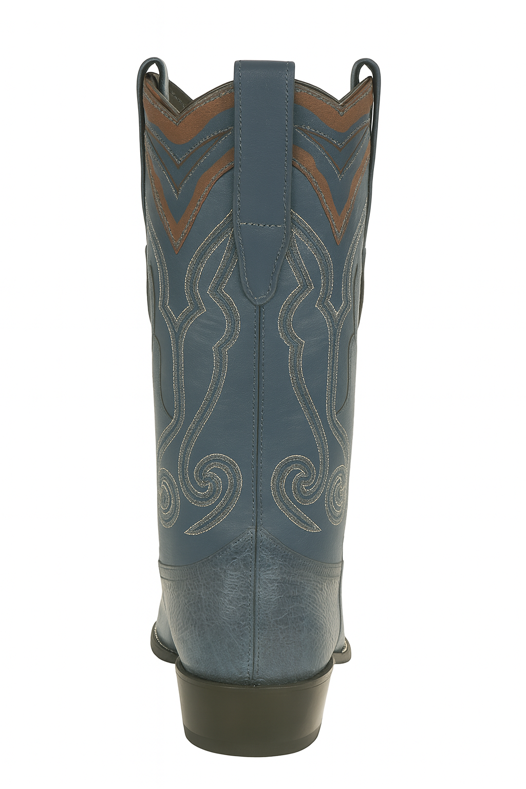 Blue Ostrich Cowboy Boots J-Toe