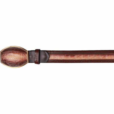 Men's Wild West Caiman Belly Laser Design Casual Belt 2C24U8215 1 2C24U8215-32  - from alligatorwarehouse.com