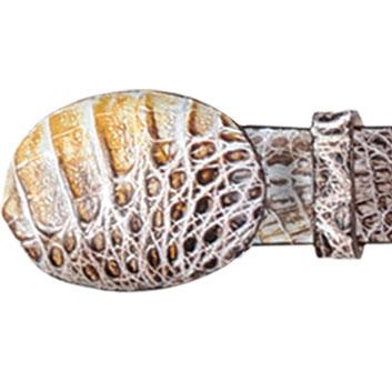 Men's Wild West Caiman Skin Cowboy Belt 2C110249 2 2C110249-32  - from alligatorwarehouse.com