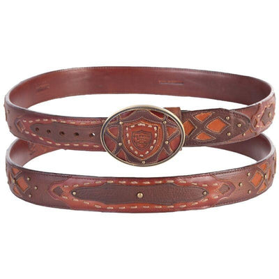 Men's Wild West Genuine Leather Fashion Belt 2C11FE9951 1 2C11FE9951-32  - from alligatorwarehouse.com