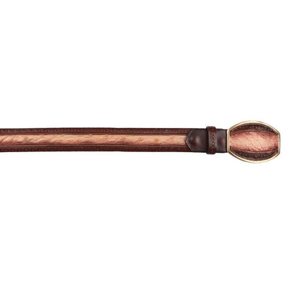 Men's Wild West Ostrich Laser Design Casual Belt 2C24U0315 1 2C24U0315-32  - from alligatorwarehouse.com