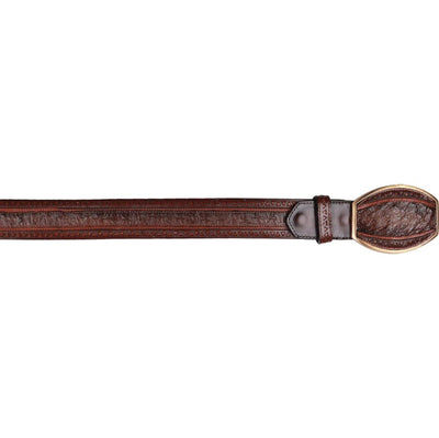 Men's Wild West Ostrich Laser Design Casual Belt 2C24U0316 1 2C24U0316-32  - from alligatorwarehouse.com