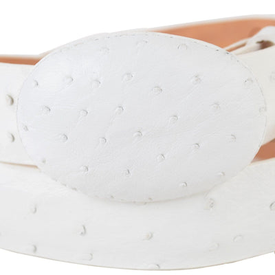 Men's Wild West Ostrich Skin Cowboy Belt 2C110328 3 2C110328-32  - from alligatorwarehouse.com