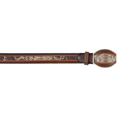 Men's Wild West Python Laser Design Casual Belt 2C24U5785 1 2C24U5785-32  - from alligatorwarehouse.com