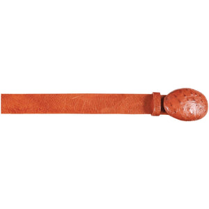 Wild West Boots Belts 32 Men's Wild West Smooth Ostrich Cowboy Belt 2C110403