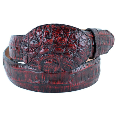 Men's Wild West Caiman Belly Skin Cowboy Belt 2C118218 2 2C118218-32  - from alligatorwarehouse.com