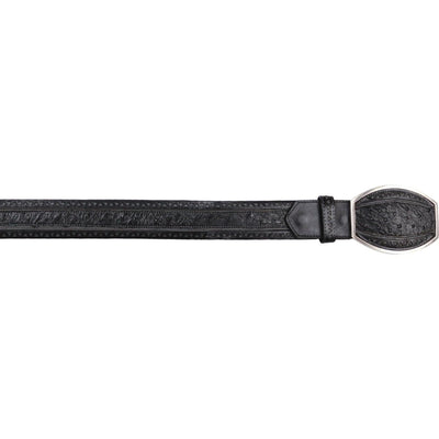 Men's Wild West Ostrich Laser Design Casual Belt 2C24U0305 1 2C24U0305-32  - from alligatorwarehouse.com