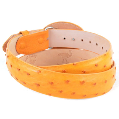 Men's Wild West Ostrich Skin Cowboy Belt 2C110302 2 2C110302-32  - from alligatorwarehouse.com