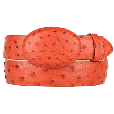 Men's Wild West Ostrich Skin Cowboy Belt 2C110303 1 2C110303-32  - from alligatorwarehouse.com
