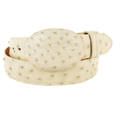 Men's Wild West Ostrich Skin Cowboy Belt 2C110304 1 2C110304-32  - from alligatorwarehouse.com