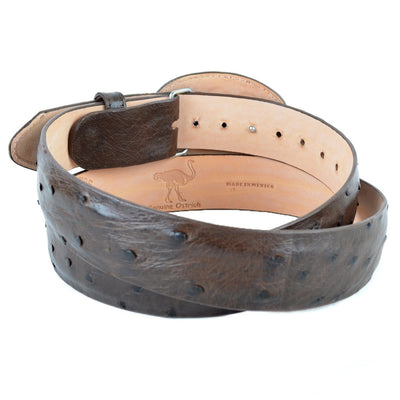 Men's Wild West Ostrich Skin Cowboy Belt 2C110307 2 2C110307-32  - from alligatorwarehouse.com