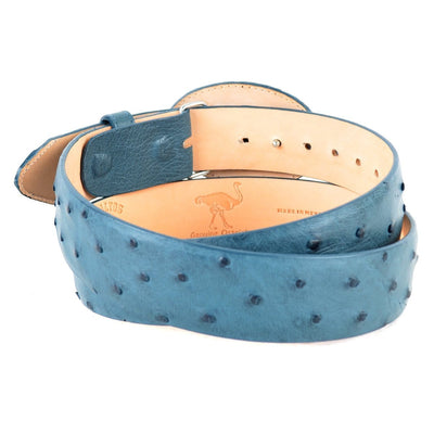 Men's Wild West Ostrich Skin Cowboy Belt 2C110314 4 2C110314-32  - from alligatorwarehouse.com