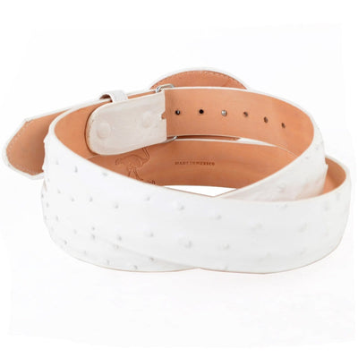 Men's Wild West Ostrich Skin Cowboy Belt 2C110328 2 2C110328-32  - from alligatorwarehouse.com