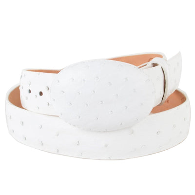 Men's Wild West Ostrich Skin Cowboy Belt 2C110328 1 2C110328-32  - from alligatorwarehouse.com