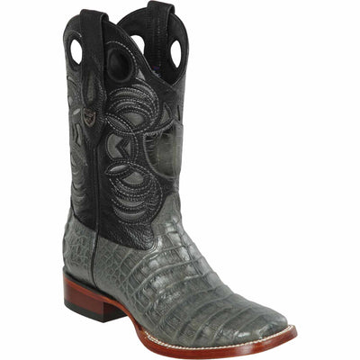 Men's Wild West Caiman Belly Ranch Toe Boots 282482 2 28248203-060  - from alligatorwarehouse.com