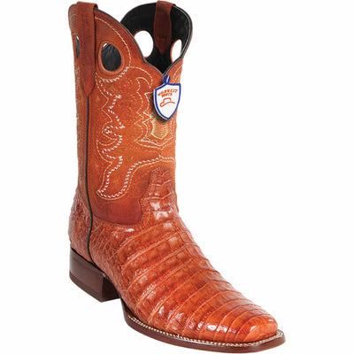 Men's Wild West Caiman Belly Skin Rodeo Toe Boots 281882 1 28188203-060  - from alligatorwarehouse.com