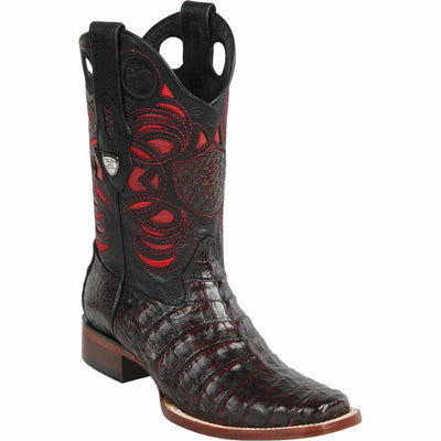 Men's Wild West Caiman Belly Skin Rodeo Toe Boots 281882 5 28188203-060  - from alligatorwarehouse.com