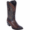 Men's Wild West Caiman Belly Skin Snip Toe Boots 29482 2 2948207-060  - from alligatorwarehouse.com