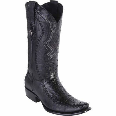Men's Wild West Caiman Belly with Deer Dubai Toe Boots 279F82 1 279F8205-060  - from alligatorwarehouse.com