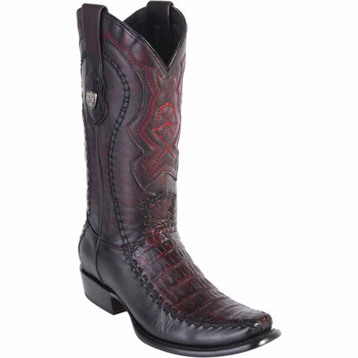 Men's Wild West Caiman Belly with Deer Dubai Toe Boots 279F82 4 279F8205-060  - from alligatorwarehouse.com