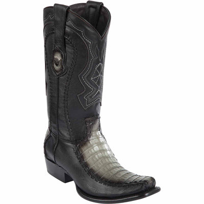 Men's Wild West Caiman Belly with Deer Dubai Toe Boots 279F82 5 279F8205-060  - from alligatorwarehouse.com