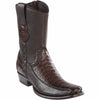 Men's Wild West Caiman Belly with Deer Dubai Toe Short BootS 279BF82 3 279BF8205-060  - from alligatorwarehouse.com