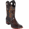 Men's Wild West Caiman Belly with Deer Ranch Toe Boots 282F82 2 282F8205-060  - from alligatorwarehouse.com