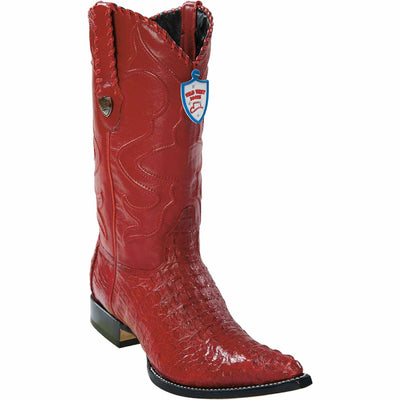 Men's Wild West Caiman Hornback Skin 3X Toe Boots 29502 5 2950203-060  - from alligatorwarehouse.com