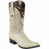 Yellow Gold Men's Wild West Caiman Tail Skin 3X Toe Boots 29501-A 3 2950102-060  - from alligatorwarehouse.com
