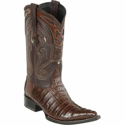Men's Wild West Caiman Tail Skin 3X Toe Boots 29501-B 1 2950107-060  - from alligatorwarehouse.com