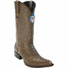 Men's Wild West Caiman Tail Skin 3X Toe Boots 29501-C 5 2950118-060  - from alligatorwarehouse.com