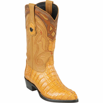 Men's Wild West Caiman Tail Skin J Toe Boots 29901-A 1 2990102-060  - from alligatorwarehouse.com