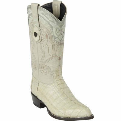 Men's Wild West Caiman Tail Skin J Toe Boots 29901-A 3 2990102-060  - from alligatorwarehouse.com