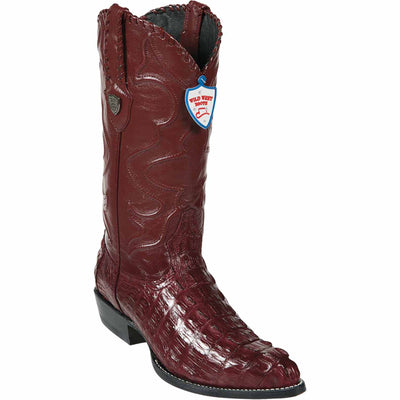 Men's Wild West Caiman Tail Skin J Toe Boots 29901-A 5 2990102-060  - from alligatorwarehouse.com