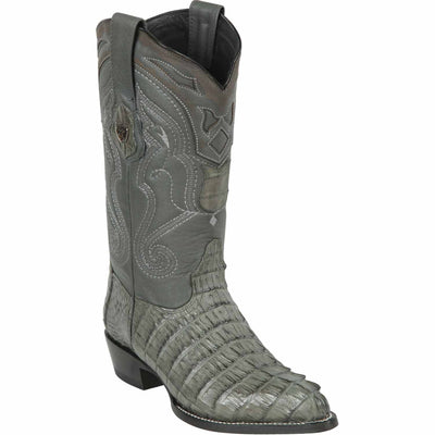 Men's Wild West Caiman Tail Skin J Toe Boots 29901-B 1 2990109-060  - from alligatorwarehouse.com
