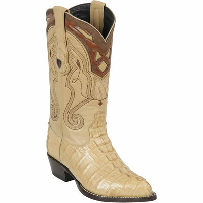 Men's Wild West Caiman Tail Skin J Toe Boots 29901-B 2 2990109-060  - from alligatorwarehouse.com
