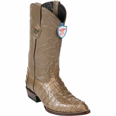 Men's Wild West Caiman Tail Skin J Toe Boots 29901-B 6 2990109-060  - from alligatorwarehouse.com