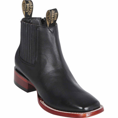 Men's Wild West Deer Skin Ranch Toe Short Boots 282BC83 1 282BC8305-060  - from alligatorwarehouse.com